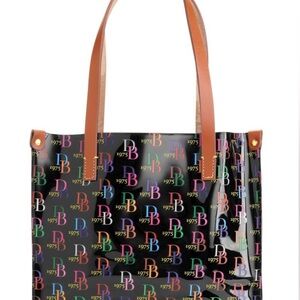Dooney & Bourke Black Tote Bag with Leather Handles